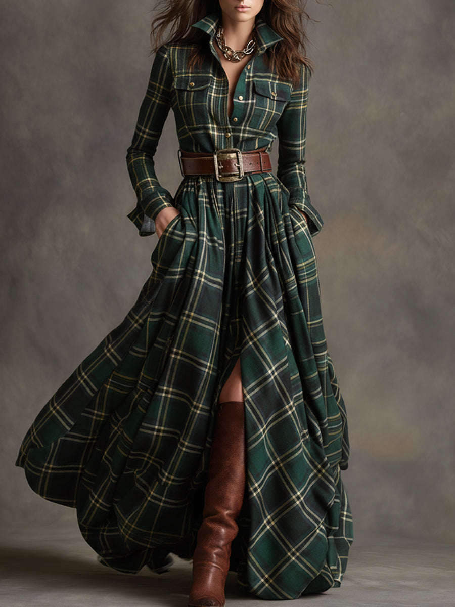 Scarlett | Kleid mit Taillengürtel