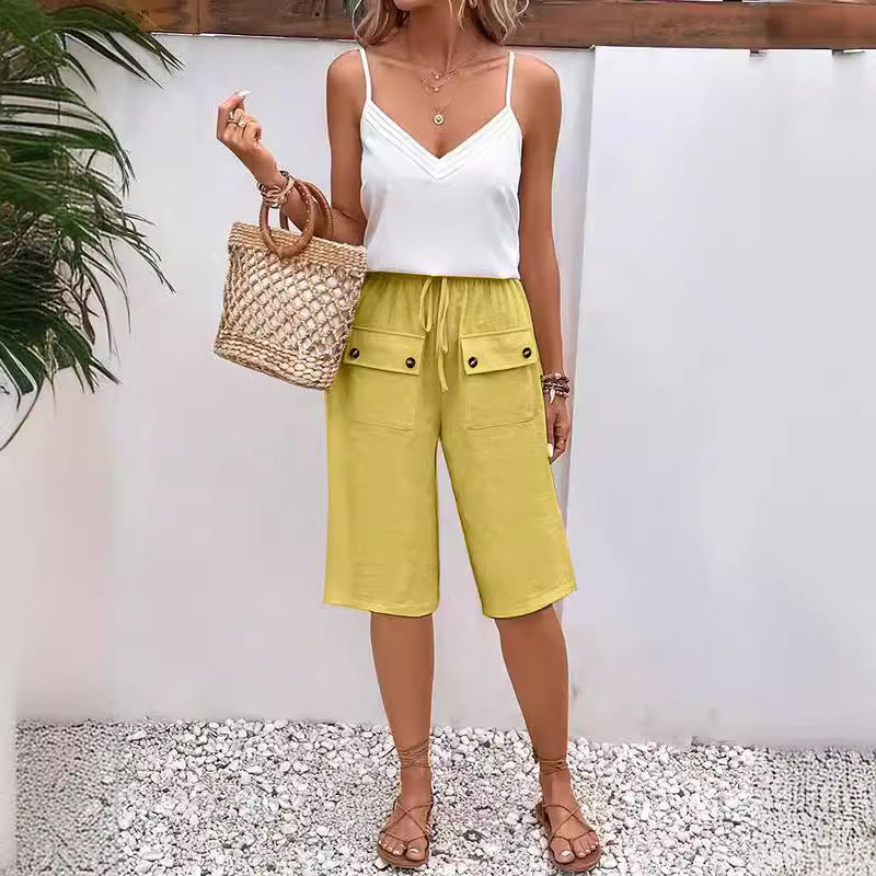 Noria - Taschen-Button-Shorts