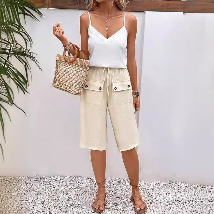 Noria - Taschen-Button-Shorts