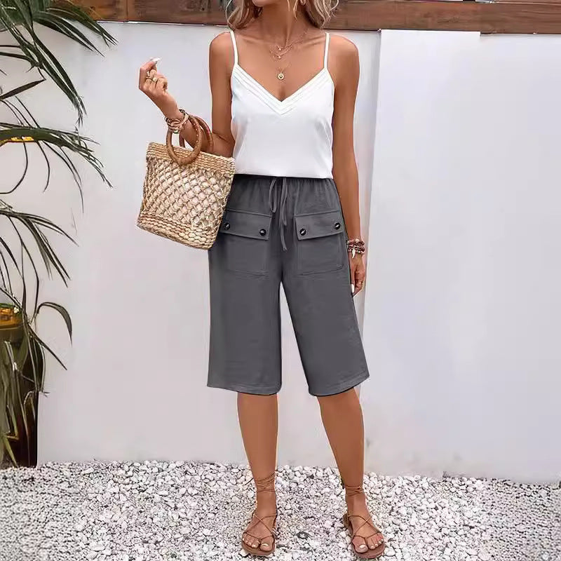 Noria - Taschen-Button-Shorts