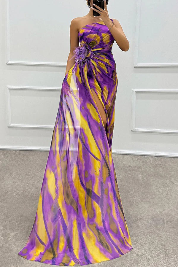 Lorna | Lebhaftes Drapiertes Kleid