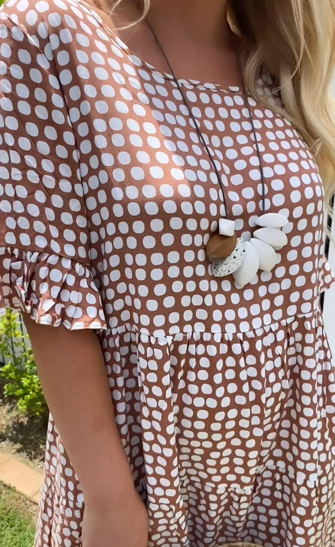 Nicola - Kurzärmeliges Midikleid