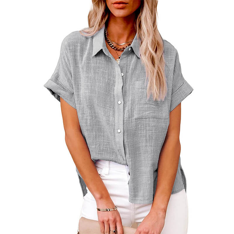 Miraqua - Zeitlose Button-Up Bluse