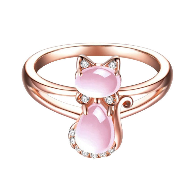 Ring aus Katzenkristall für Frauen - Liora