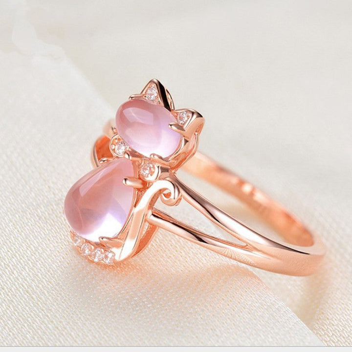 Ring aus Katzenkristall für Frauen - Liora