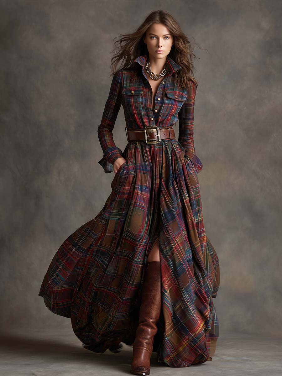Scarlett | Kleid mit Taillengürtel
