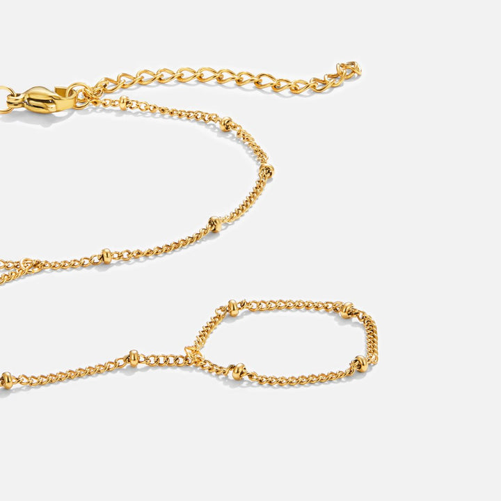 Goldene Kettenarmband