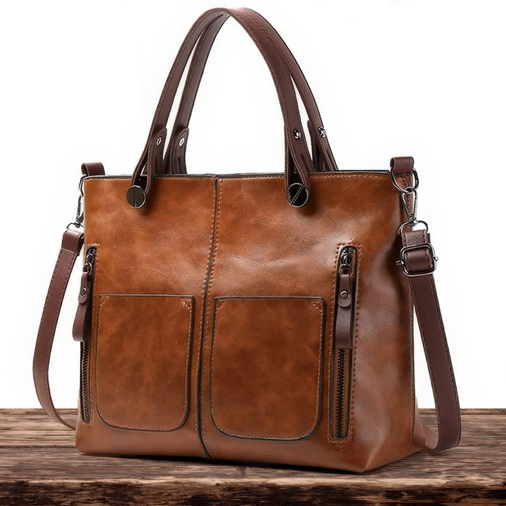Ilse’s zeitlose Eleganz | Schultertasche aus Leder