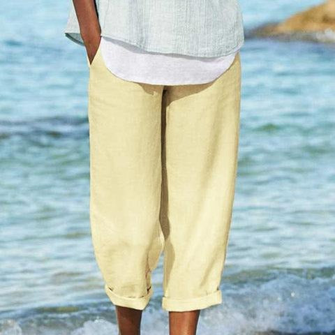 Clydel - Luftige Cropped Pants