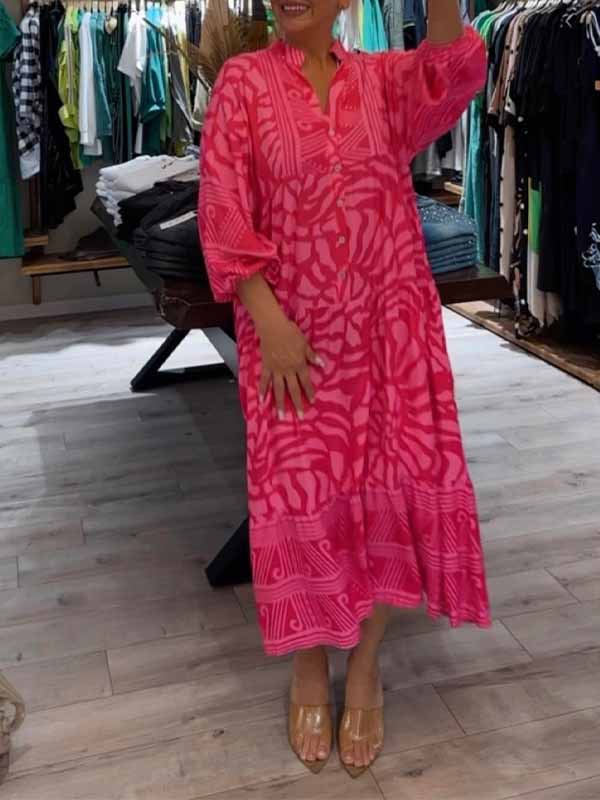 Carmilla - Lebhaft Bedrucktes Kleid