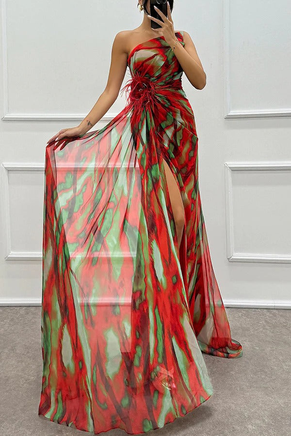 Lorna | Lebhaftes Drapiertes Kleid