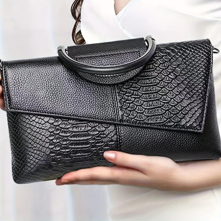 Cassandra | Handtasche mit opulentem Krokodil-Muster