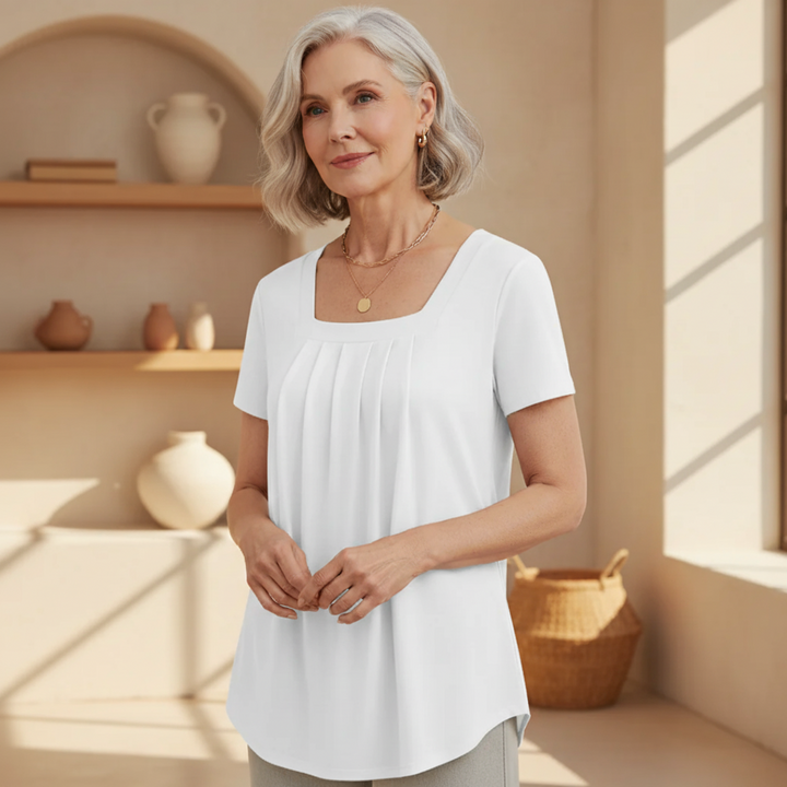 Sabryn - Elegante Faltenbluse