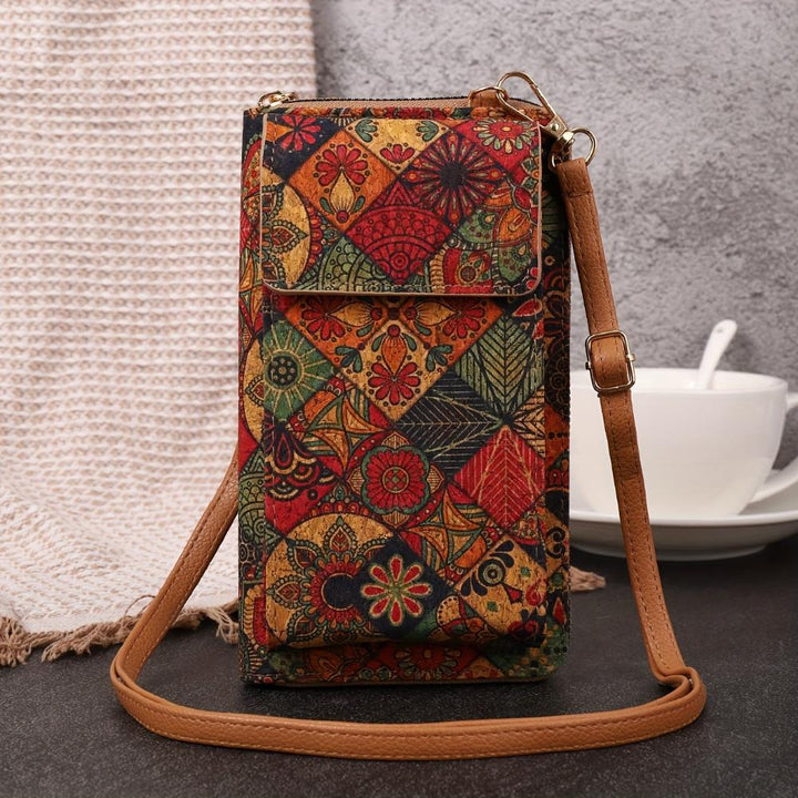 Lilla | Boho Blumen Umhängetasche