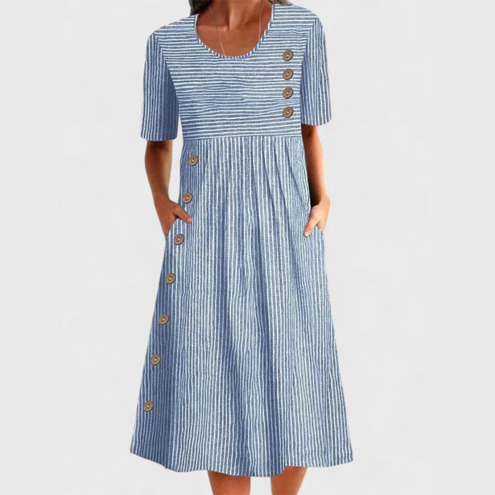 Jovie™ Streifen-Midi-Kleid