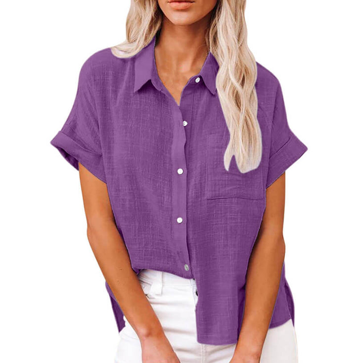 Miraqua - Zeitlose Button-Up Bluse