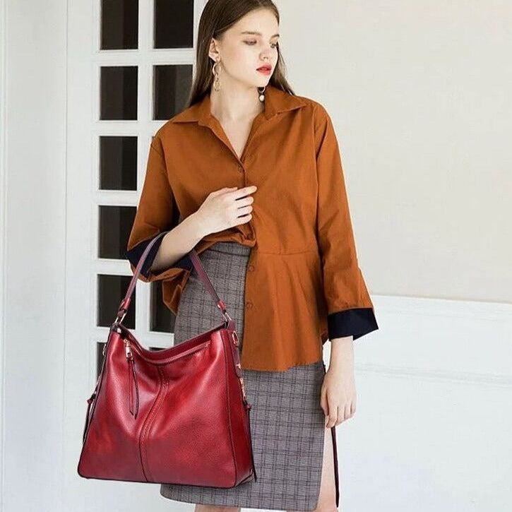 Brooklyn™ Tote Elegance | Große Kapazität Schultertasche
