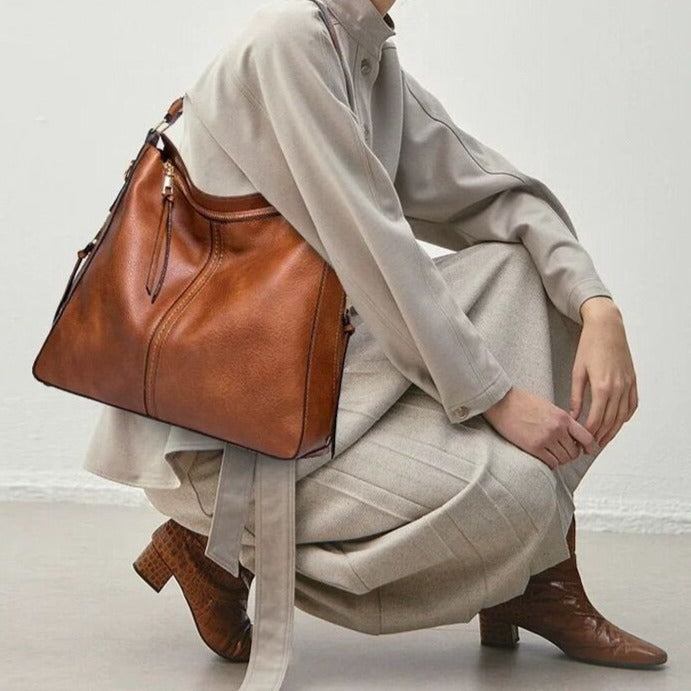 Brooklyn™ Tote Elegance | Große Kapazität Schultertasche