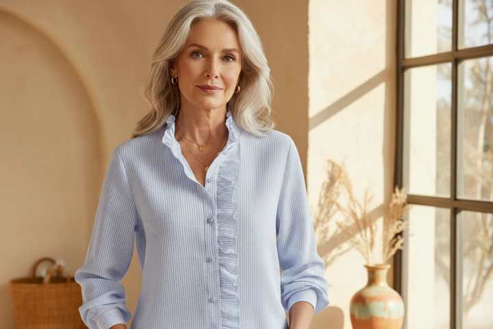 Marcelina - Elegante Polo-Bluse