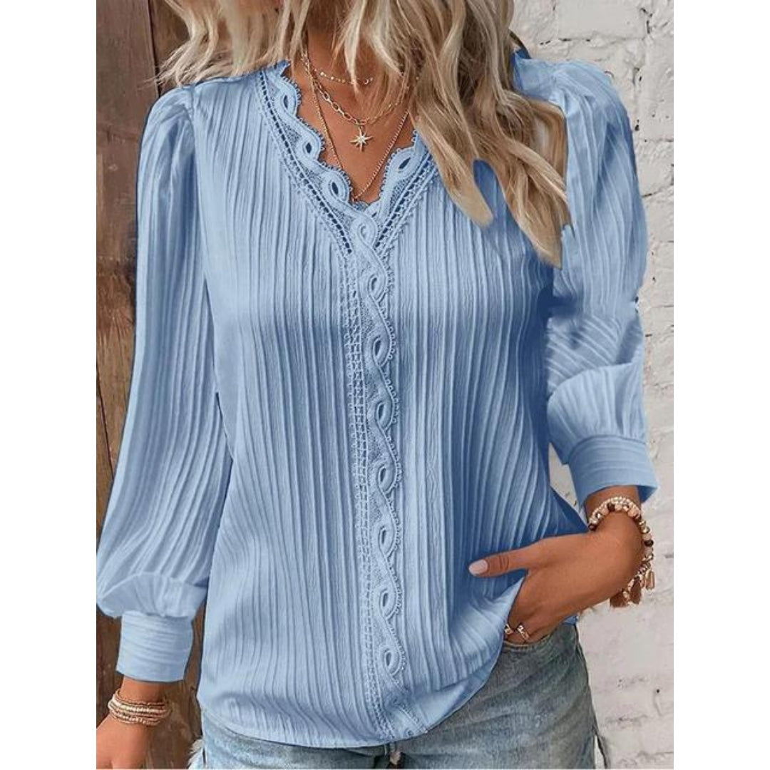Kalea - Elegante Pintuck-Bluse