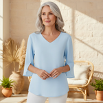 Esmira - Bluse mit V-Ausschnitt