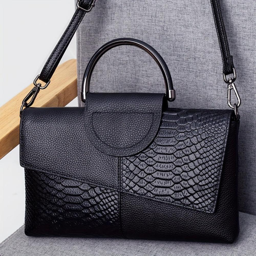 Cassandra | Handtasche mit opulentem Krokodil-Muster