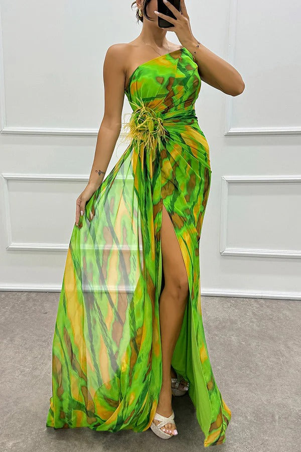 Lorna | Lebhaftes Drapiertes Kleid