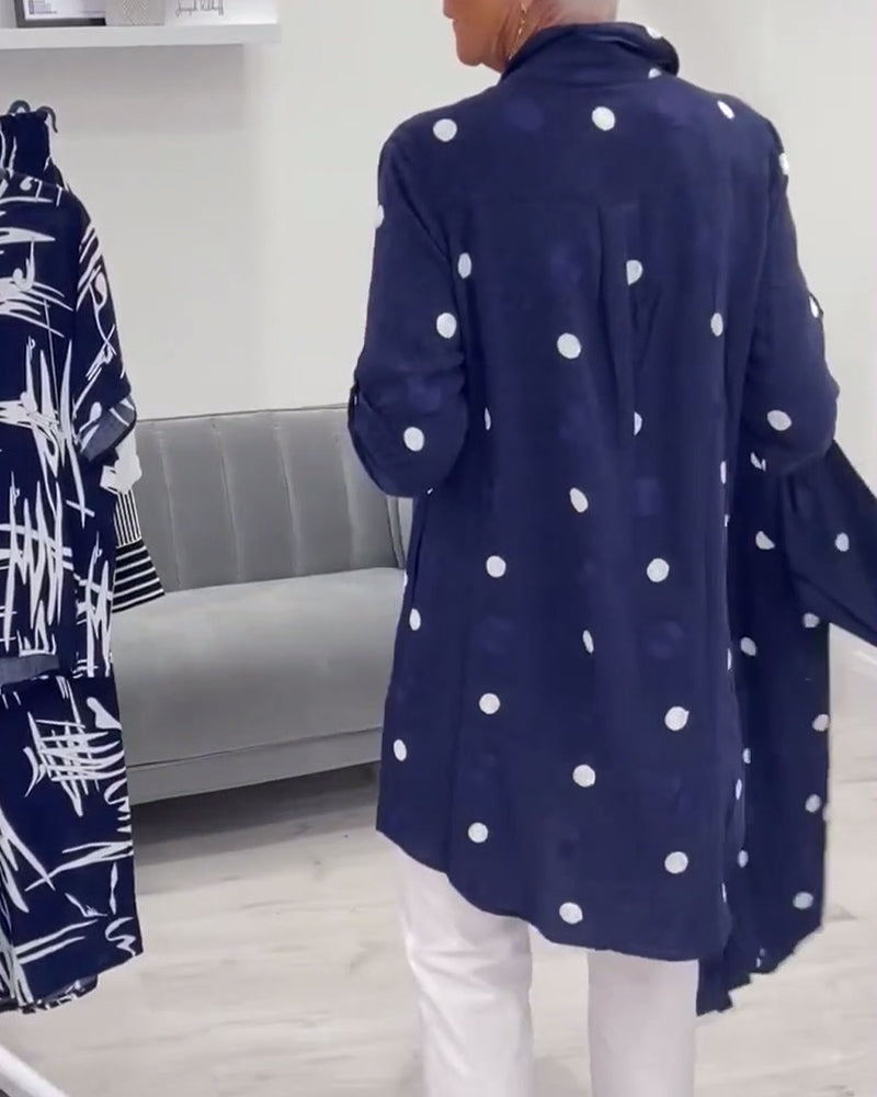 Rovery - Klassisches Polka Dot Hemd