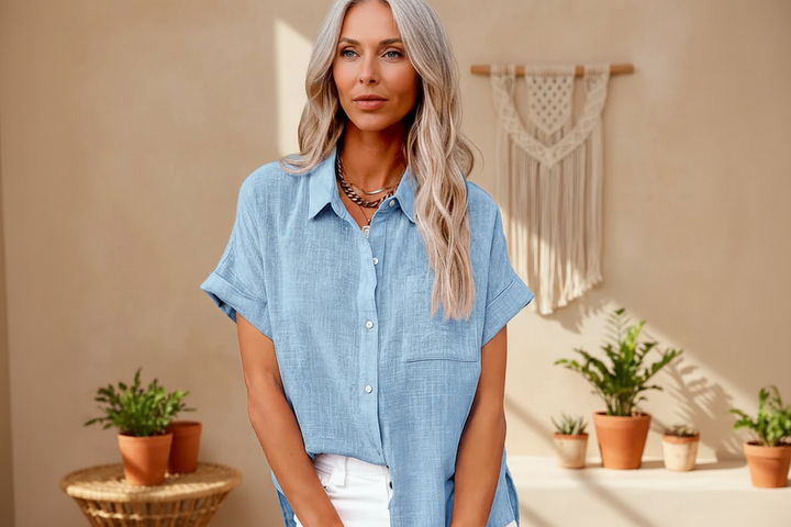 Miraqua - Zeitlose Button-Up Bluse