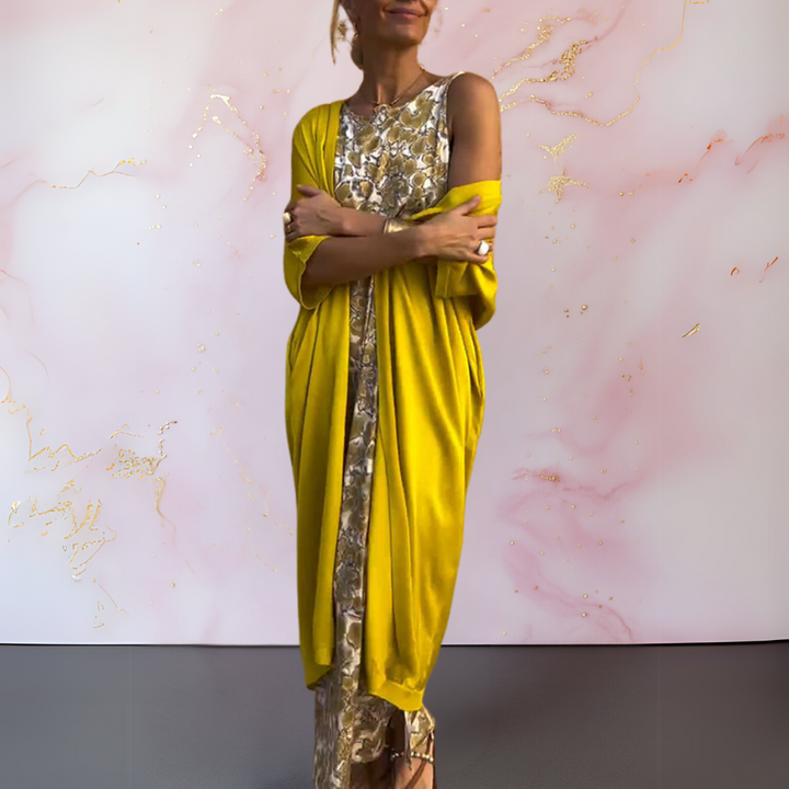 Melanie™ | Elegantes Kleid mit passendem Cardigan