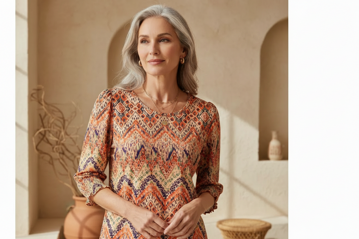 Kaela - Bedrucktes Charm Top