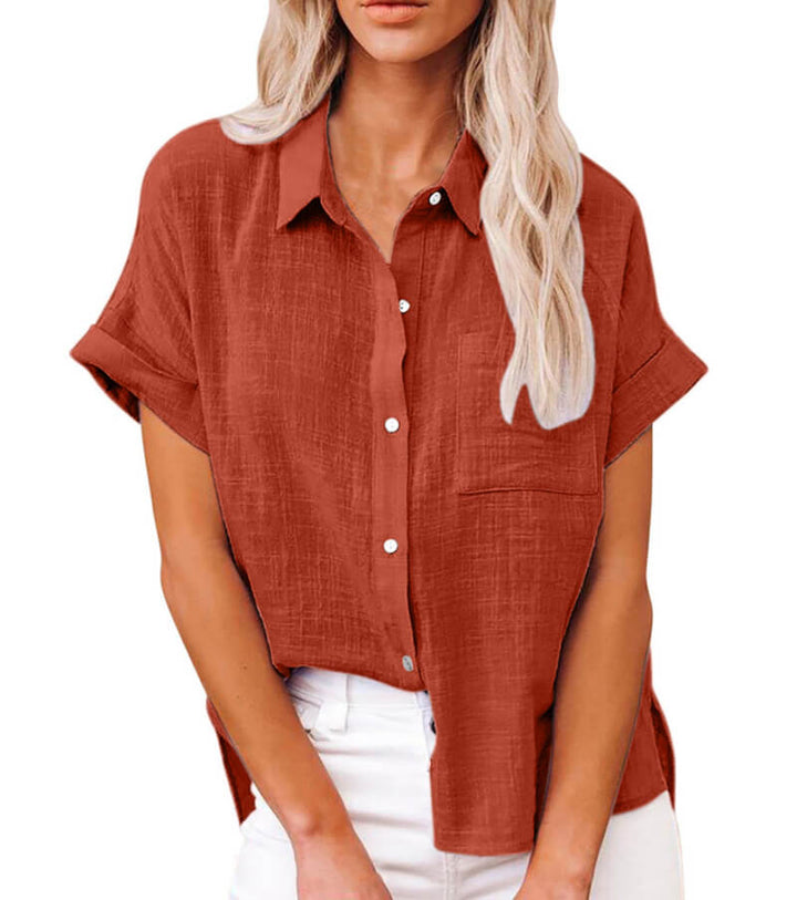 Miraqua - Zeitlose Button-Up Bluse
