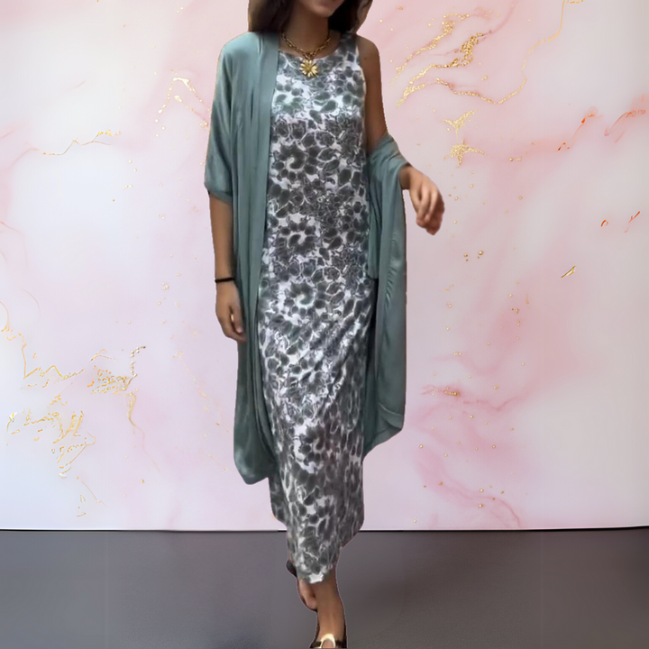 Melanie™ | Elegantes Kleid mit passendem Cardigan