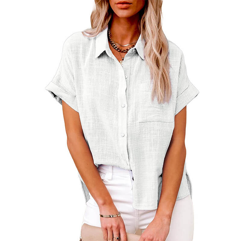 Miraqua - Zeitlose Button-Up Bluse