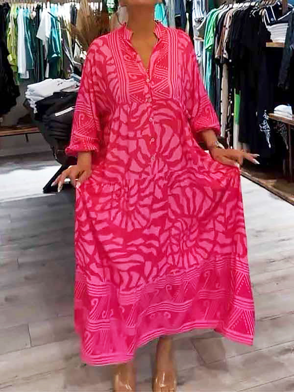 Carmilla - Lebhaft Bedrucktes Kleid