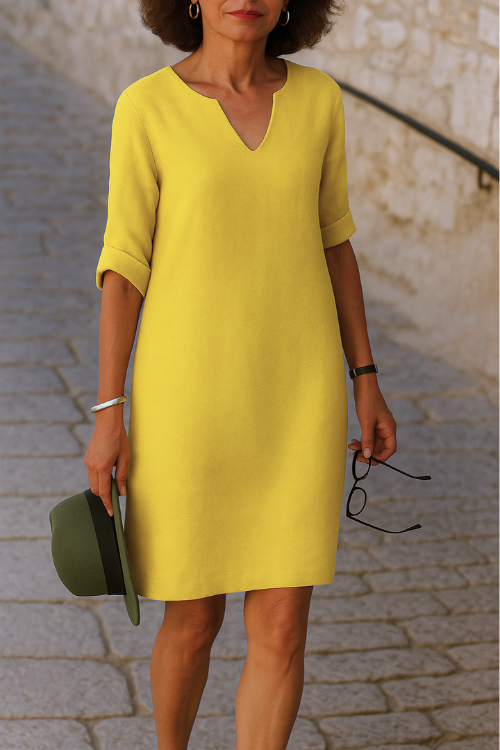 Ria™ | Stilvolles V-Ausschnitt Kleid