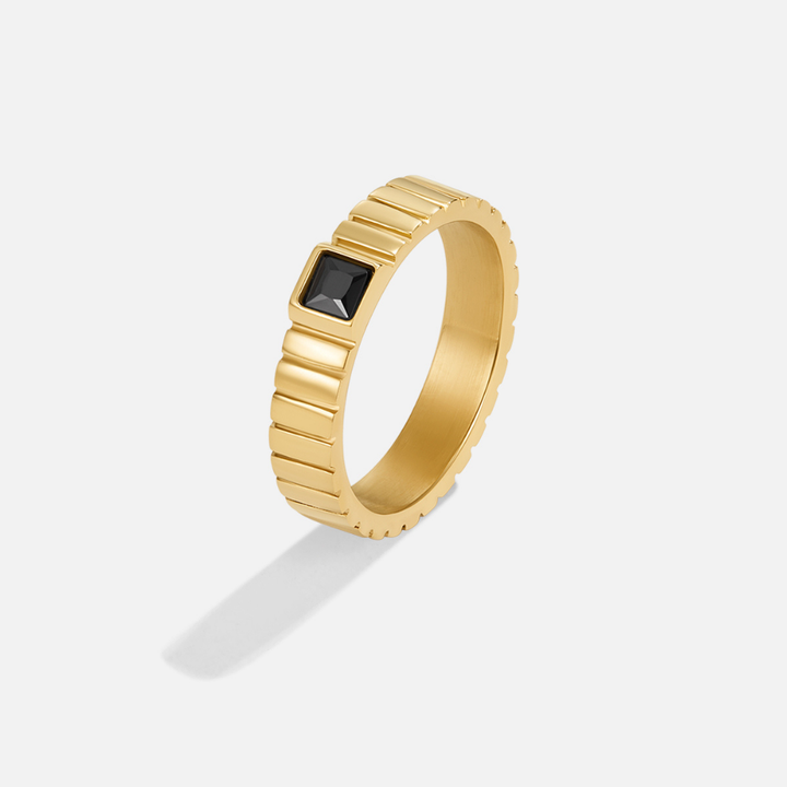 Talia Ring aus schwarzem Gold