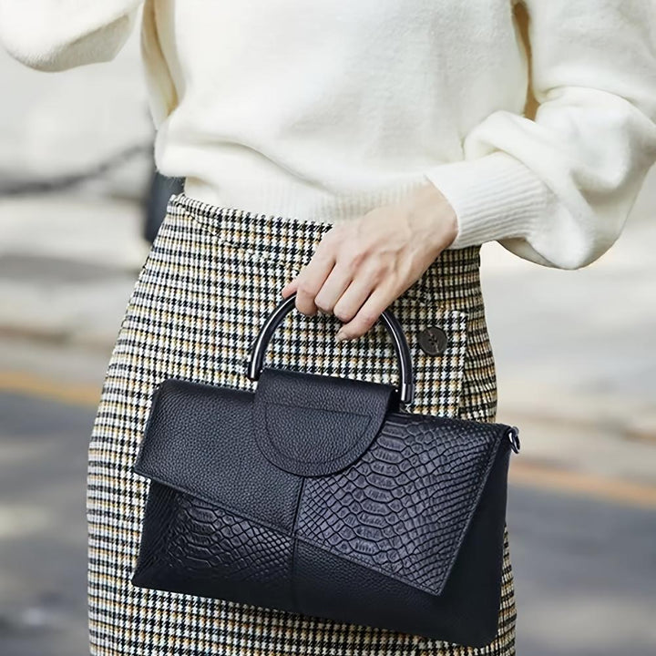Cassandra | Handtasche mit opulentem Krokodil-Muster