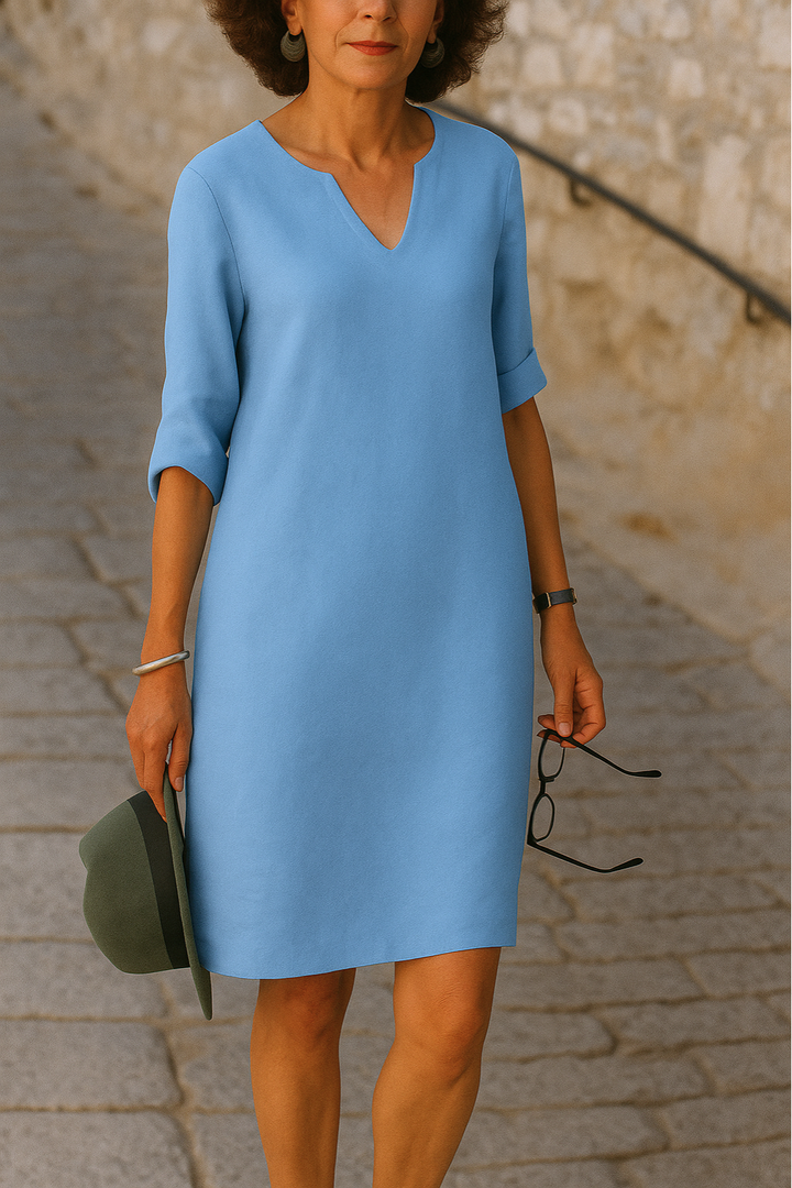 Ria™ | Stilvolles V-Ausschnitt Kleid