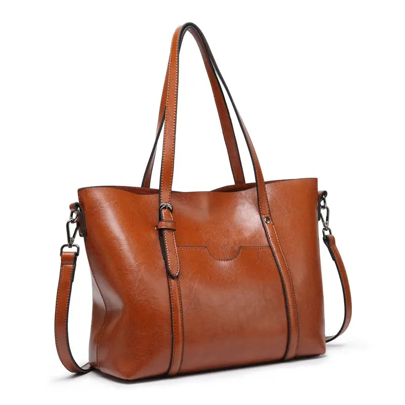 Anna's Luxe Classic | Schultertasche aus Kunstleder