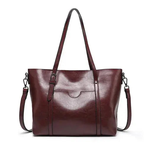 Anna's Luxe Classic | Schultertasche aus Kunstleder