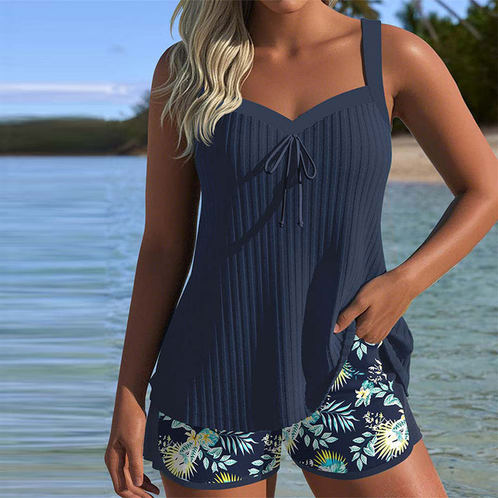 Bloom | Gestreifter Zweiteiler Tankini mit Strandhose