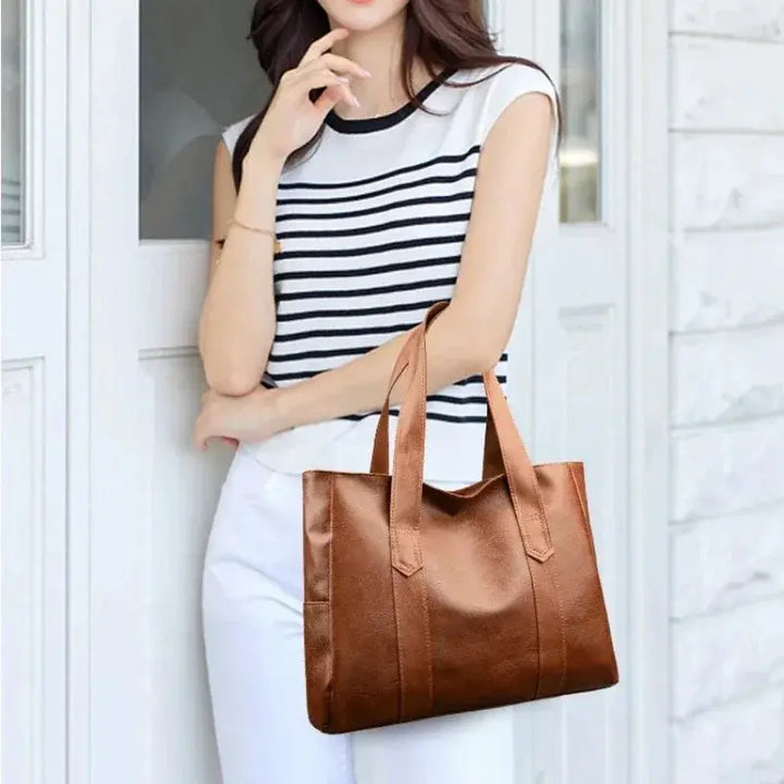 Graces Minimalistisches Luxus | Weiche Leder Schultertasche