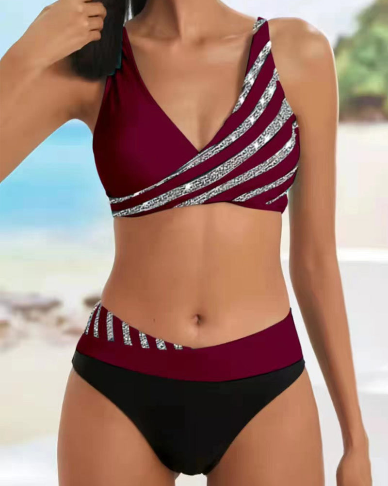 Mona - Bikini in warmen Farbtönen