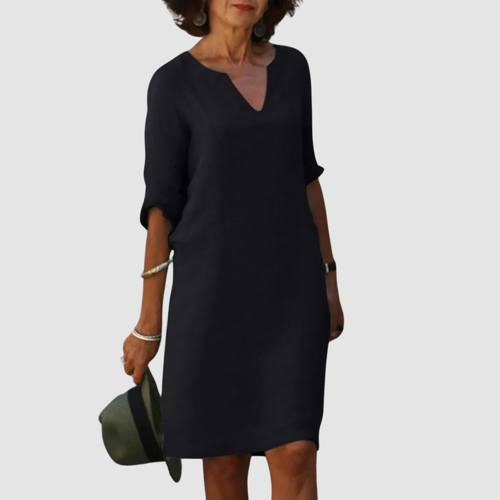 Marianne™ Elegante V-Neck Dress