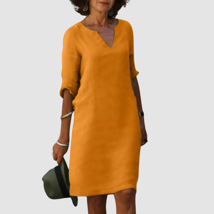 Marianne™ Elegante V-Neck Dress