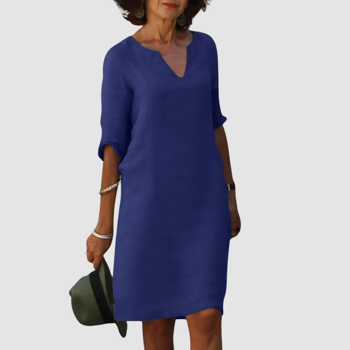 Marianne™ Elegante V-Neck Dress