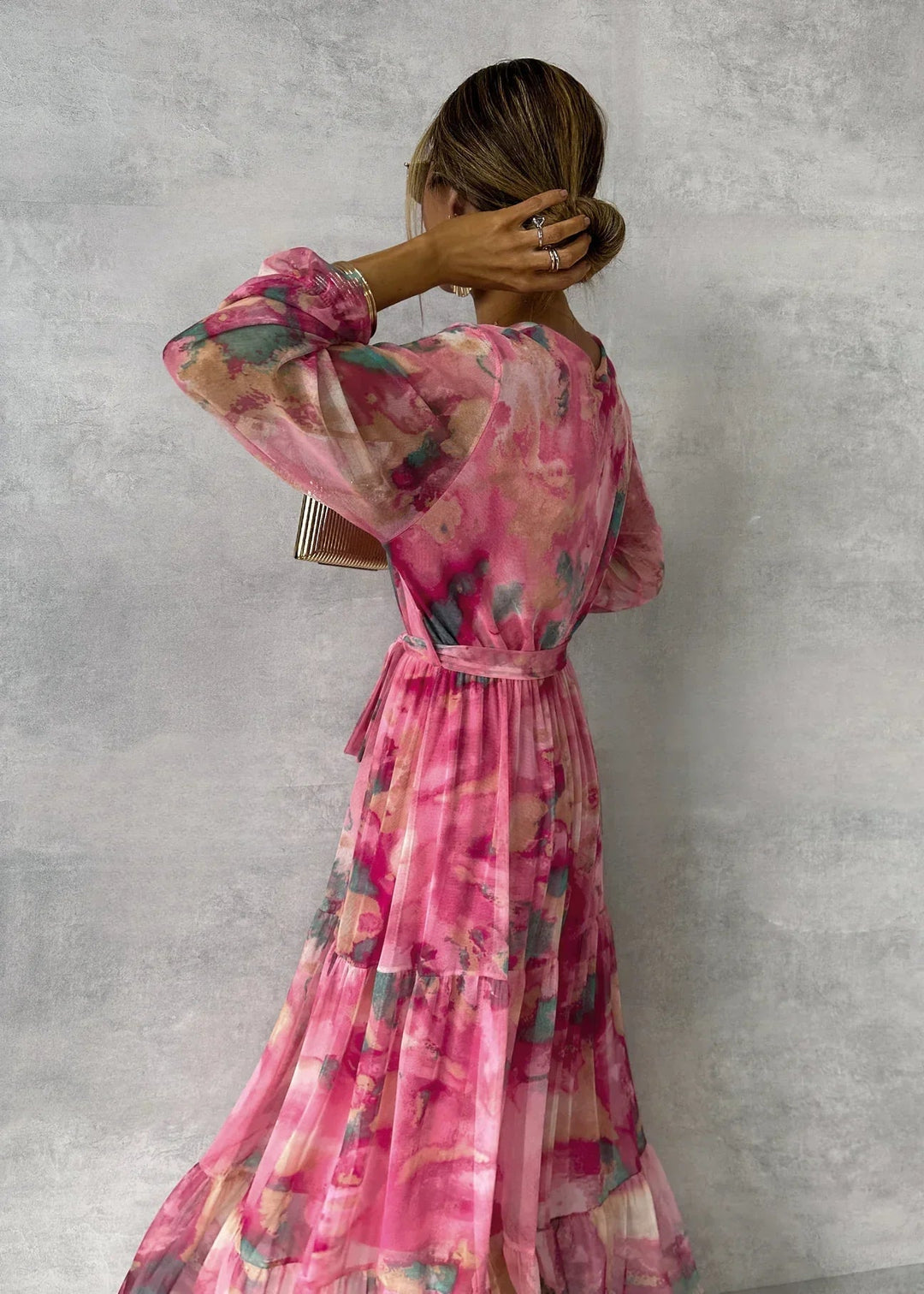 Meli | Blumenmuster Wickelkleid