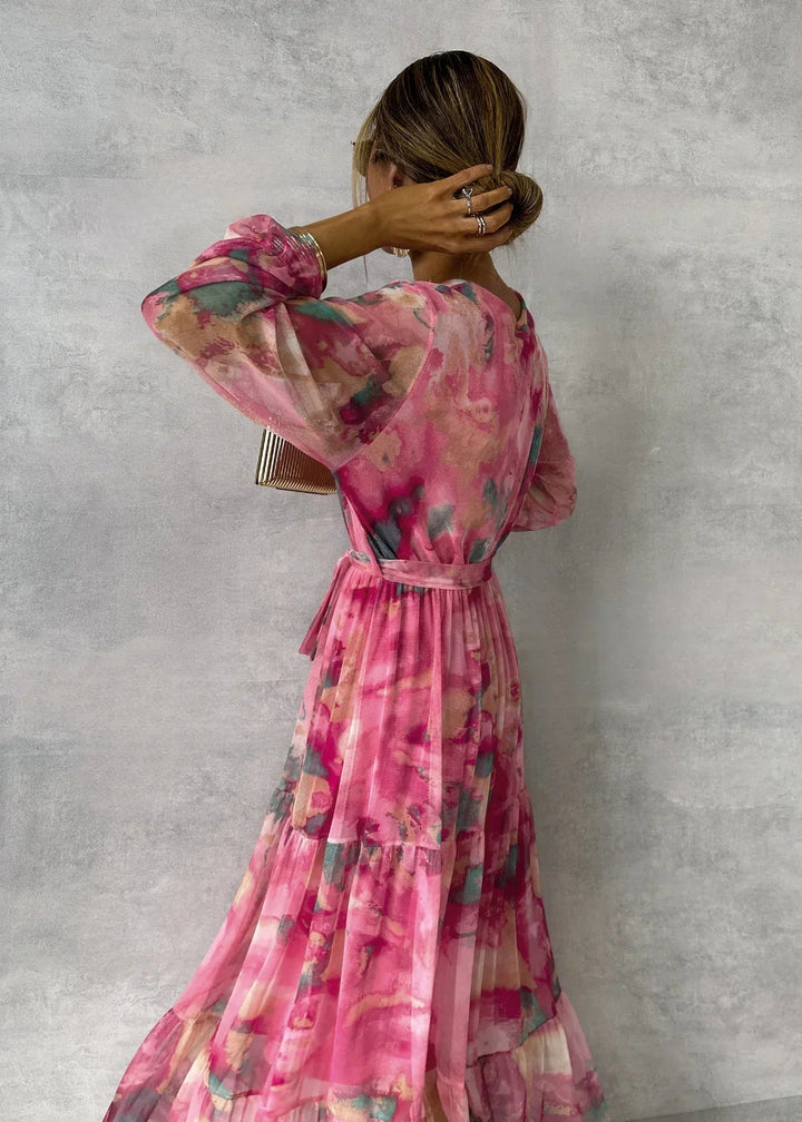 Meli | Blumenmuster Wickelkleid