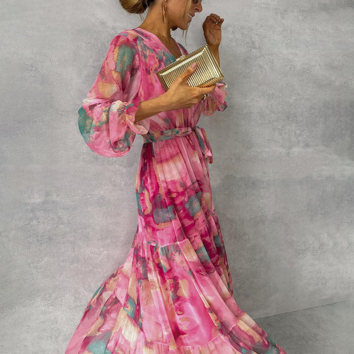Meli | Blumenmuster Wickelkleid